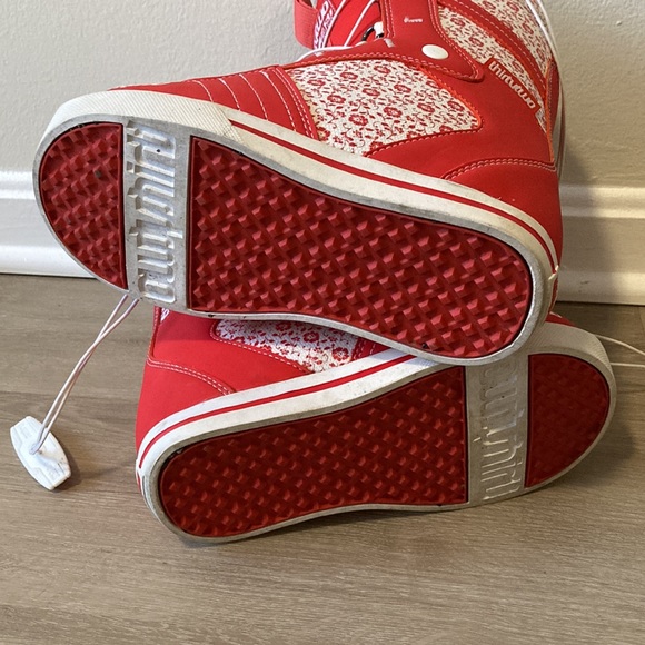 Women’s Snowboard Boots size 5 thirtytwo red floral heat moldable liners - Picture 5 of 9